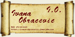 Ivana Obračević vizit kartica